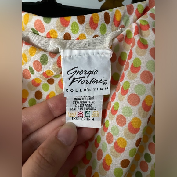 Giorgio Fiorline Polka Dot Highlow Hem Midi Skirt - Picture 4 of 5